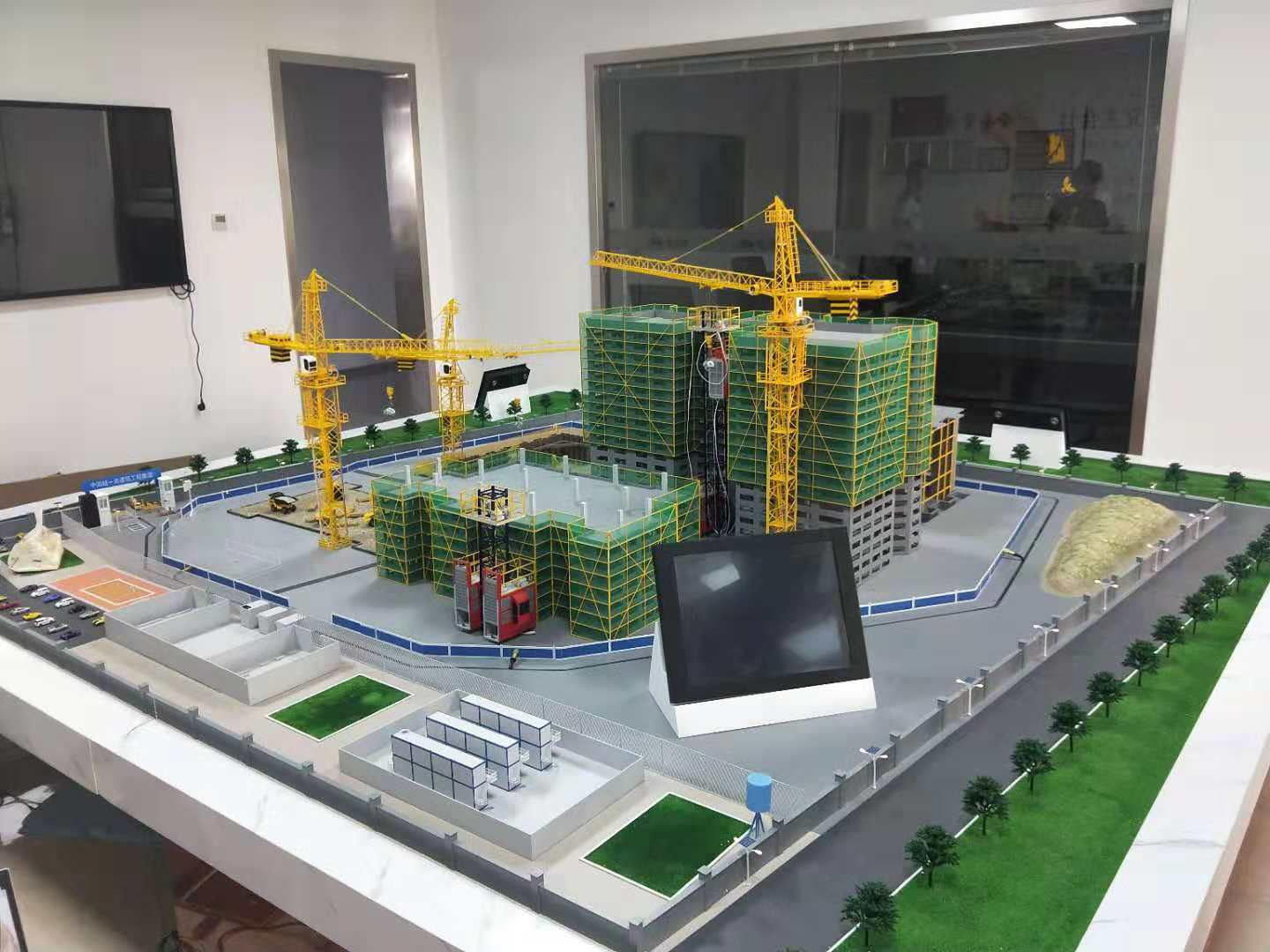 镇远县建筑施工场景模型